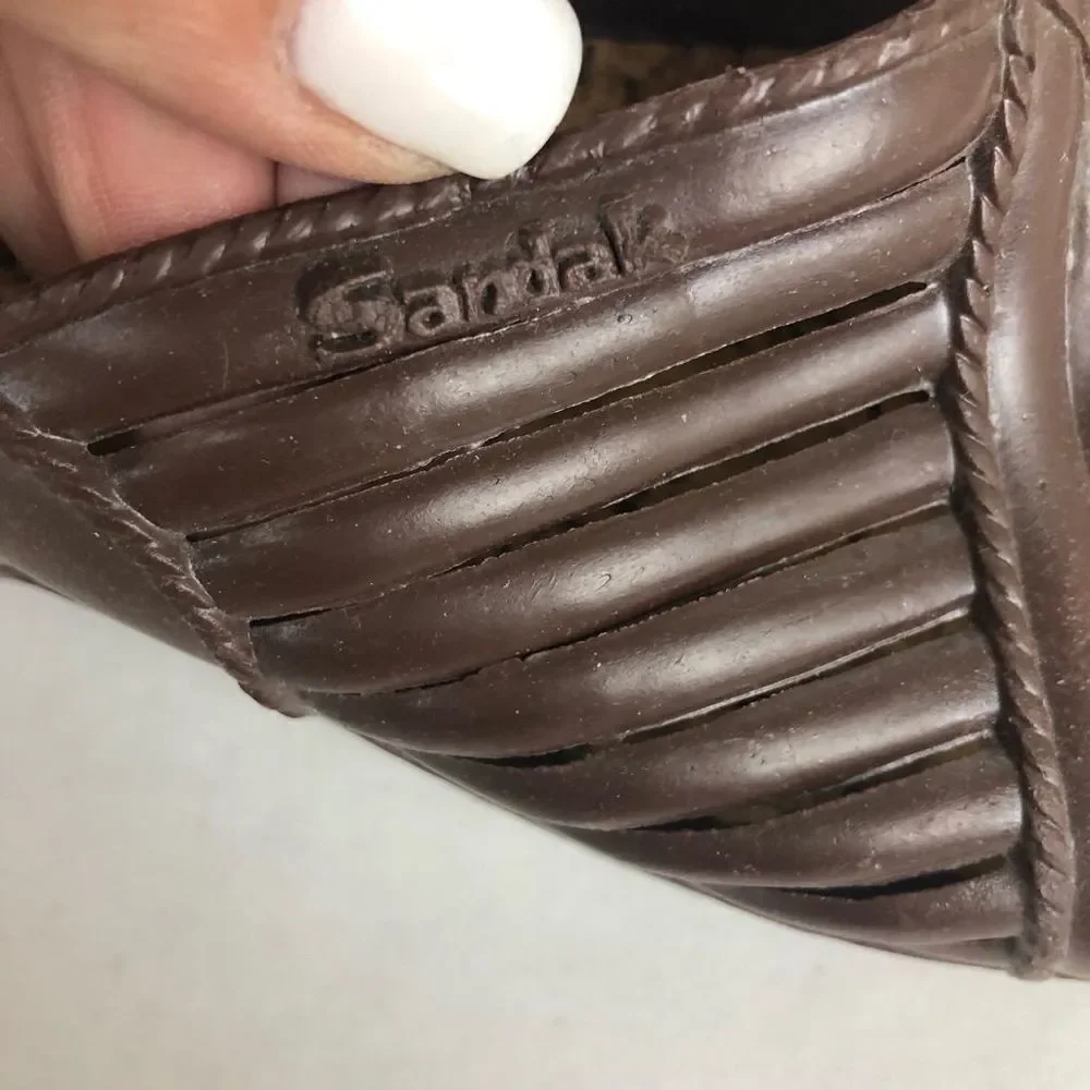 Sandak sandals brown Mexico size 9 10-34